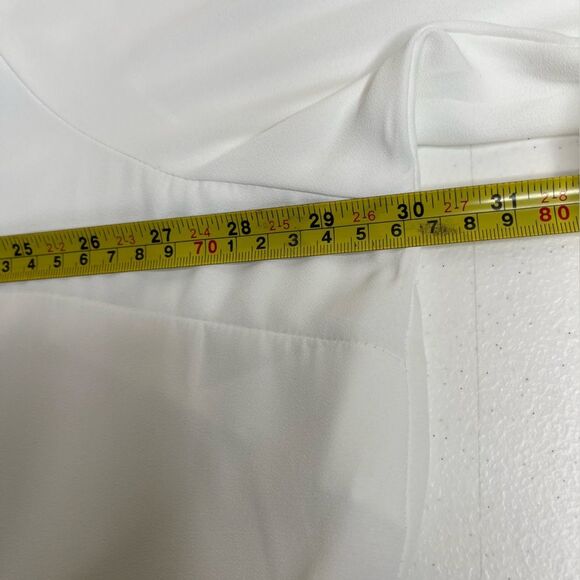 Torrid Madison Georgette Button Up Long Sleeve White Sheer Shirt Women Size 4X - Picture 12 of 16